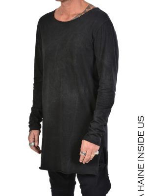 Bluza 3B DUEMODI SWEATER Laminated Cotton Black - imagine 7