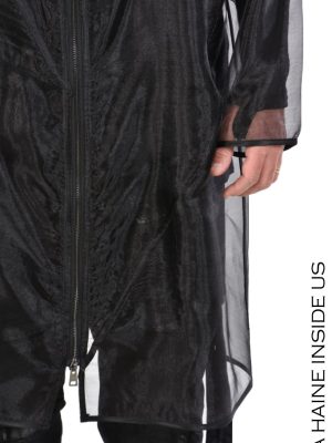 Cardigan 3B ORBITA CARDIGAN UNISEX Tulle Black - imagine 7