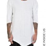 Tricou 3J COMBUTTA T-SHIRT Jersey & Fine Rib White