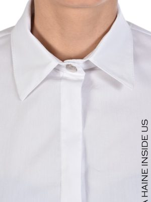Camasa 4B YRAL CAMICIA Popeline Stretch Bianco - imagine 6