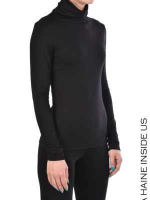Bluza 4M SAGA DOLCEVITA Jersey Viscosa Nero - imagine 4