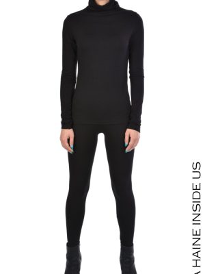 Bluza 4M SAGA DOLCEVITA Jersey Viscosa Nero - imagine 5