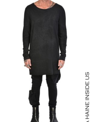 DUEMODI SWEATER Laminated Cotton Black - imagine 6