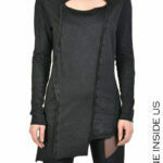 JARI T-SHIRT Jersey Laminated & Fine Rib Black