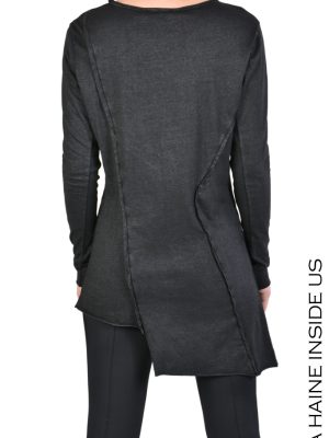 JARI T-SHIRT Jersey Laminated & Fine Rib Black - imagine 4