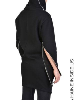 JUIA CARDIGAN Gauze Fleece Black - imagine 5