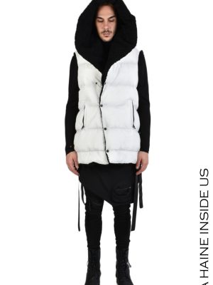 TALENTO SLEEVELESS DOWNJACKET 360GR. White - imagine 3