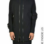 CANIBUS CARDIGAN PRINT Stretch Fleece Black