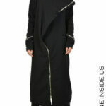 LAPAR COAT Diagonal Cloth Black