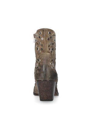 Botine din PIELE DE CĂPRIOARĂ, cu cuisoare - imagine 4