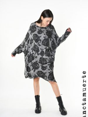 Tricou/Rochie Over Printed SANCTAMUERTE - imagine 6