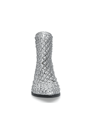 Woven Ankle Boots- Elena Iachi - imagine 4