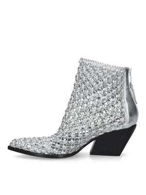 Woven Ankle Boots- Elena Iachi - imagine 5