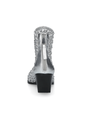 Woven Ankle Boots- Elena Iachi - imagine 6