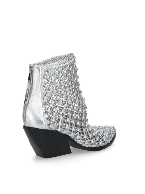 Woven Ankle Boots- Elena Iachi - imagine 7